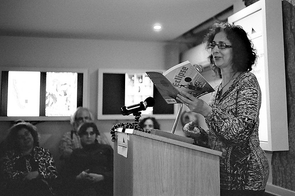 Ellen Kushner reading at the Soho Gallery of Digital Art