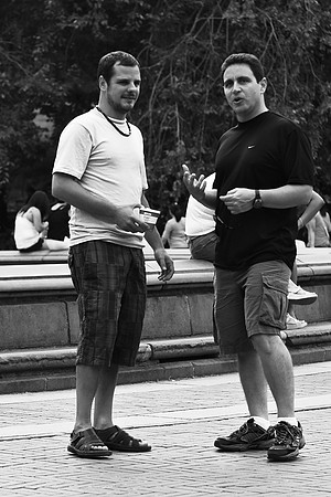 A late-summer afternoon at Bethseda Fountain, Central Park