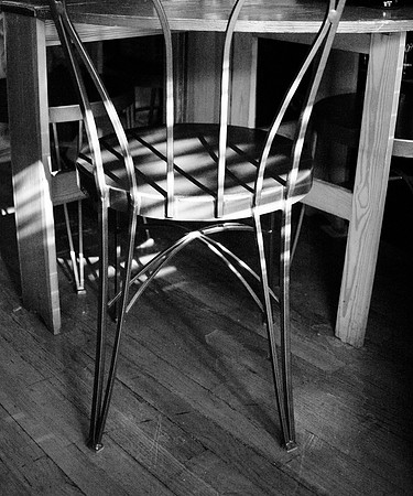 metal chair