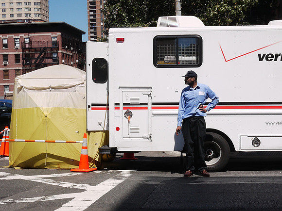 Telephone worker, Hell's Kitchen