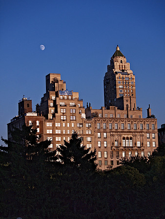 Moon over the east side