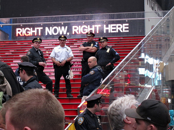 RIGHT NOW, RIGHT HERE (Occupy Wall Street/Times Square rally, 15 May 2012)