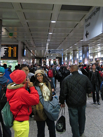 Penn Station, Thanksgiving Day