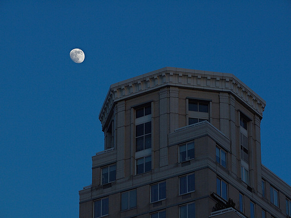 Moon over East 86th Street