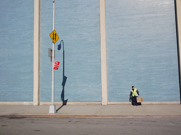 At the Michael J. Quill Bus Depot