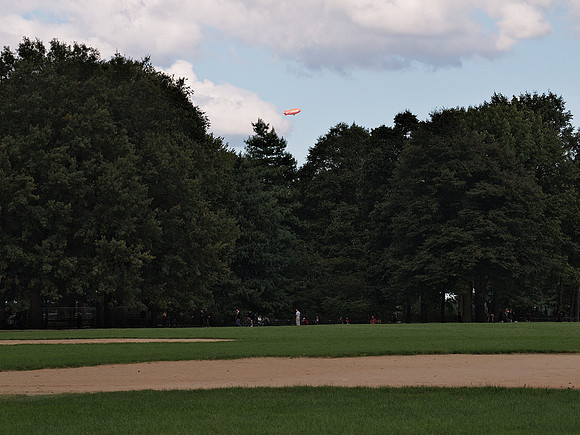 Great Lawn and advertising balloon