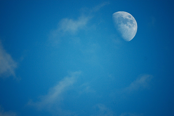 Afternoon moon