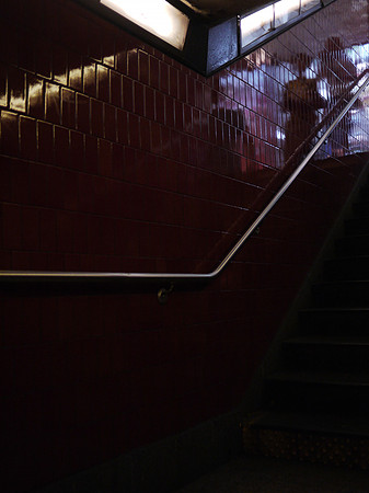 Subway stairs